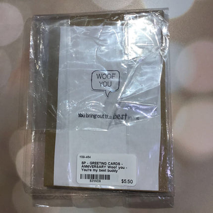 Woof you - You're my best buddy