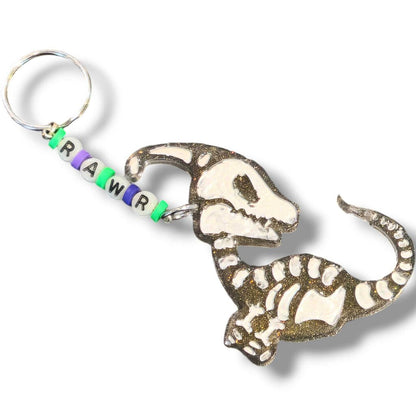 SKELETON DINO KEYCHAIN