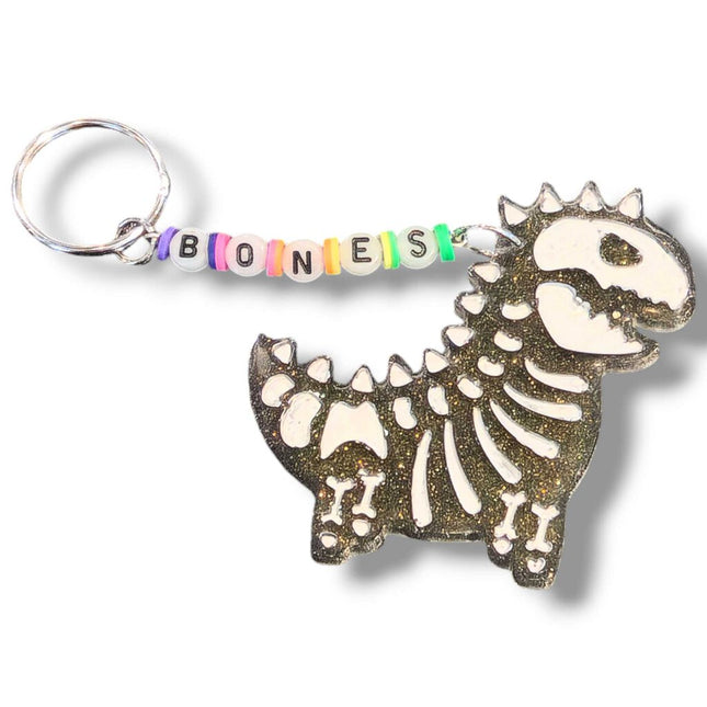 SKELETON DINO KEYCHAIN