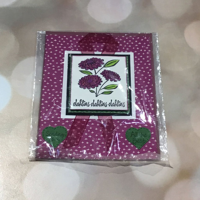 dahlias, dahlias, dahlias - Sending Love - All the best