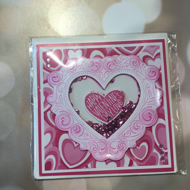 Valentine heart easel card