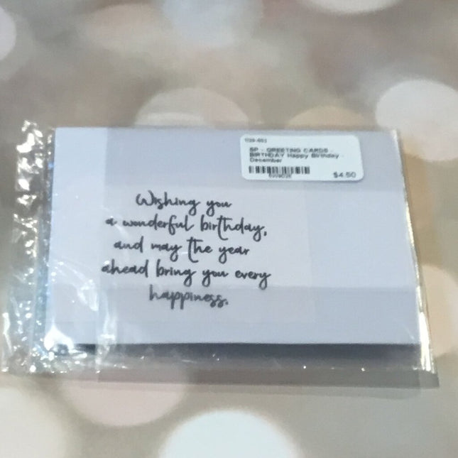 Happy Birthday - December