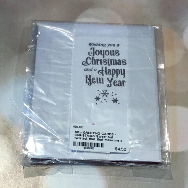 Sweet but twisted, that that make me a candy cane?