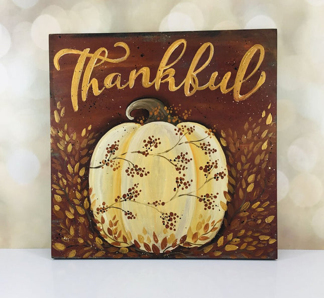 THANKFUL PUMPKIN SIGN