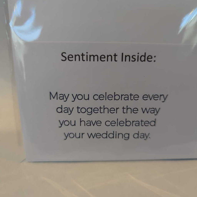 Wedding Card Regal Winter Night of Navy