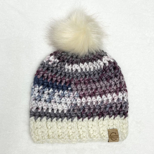 Pom Pom Hat - Plum Garden