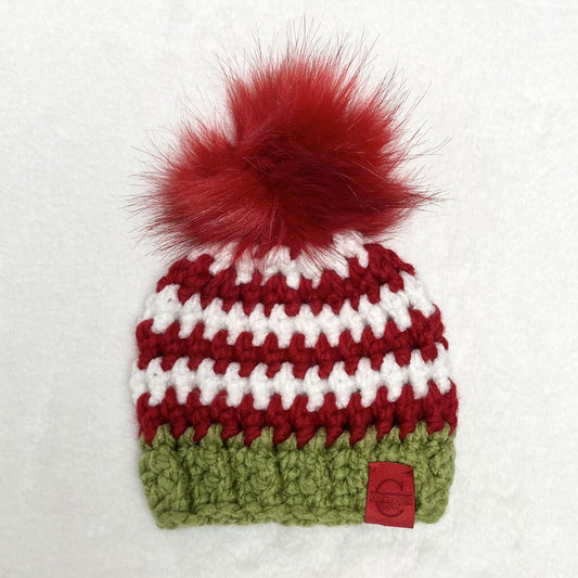 Elf Hat - Red & White Stripes