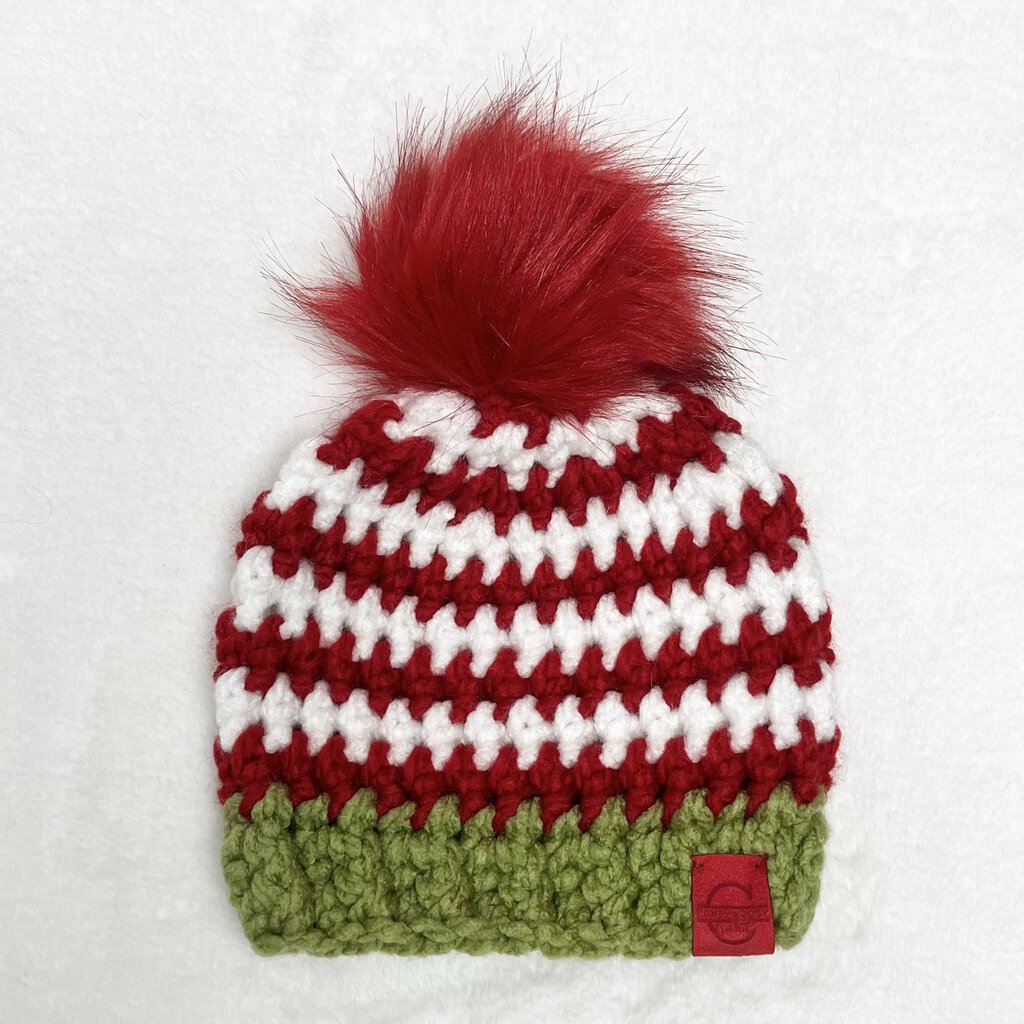 Elf Hat - Red & White Stripes