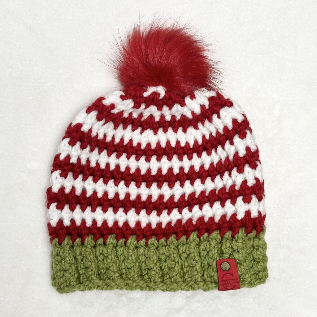 Elf Hat - Red & White Stripes