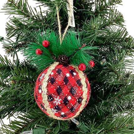 Buffalo plaid ornament