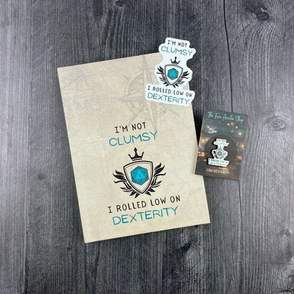 I'm Not Clumsy, I Rolled Low On Dexterity Stationery Set