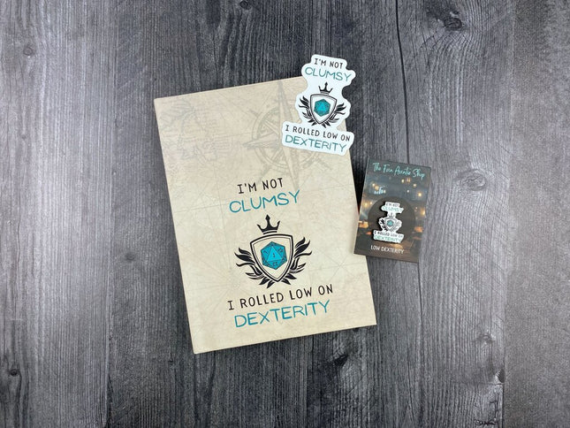 I'm Not Clumsy, I Rolled Low On Dexterity Stationery Set