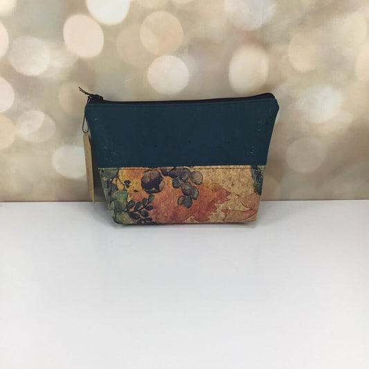 Makeup bag - wc floral and blue