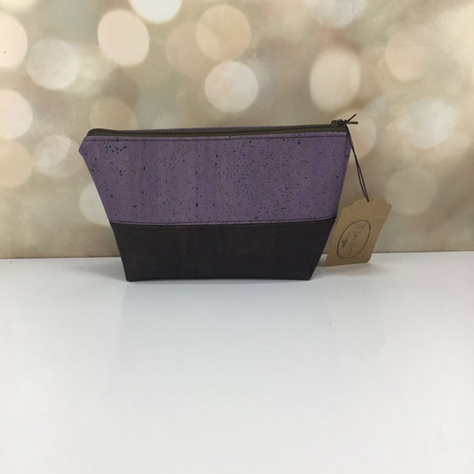 Makeup bag - purple and chocolate