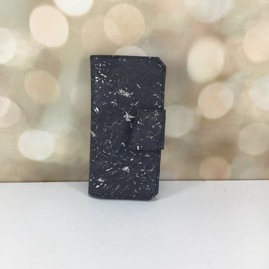 Tall Wallet - marbled grey