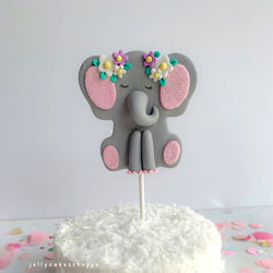 ELEPHANT CAKE TOPPER FOR GIRL - view 2