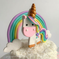 RAINBOW & UNICORN CAKE TOPPER SET - view 2