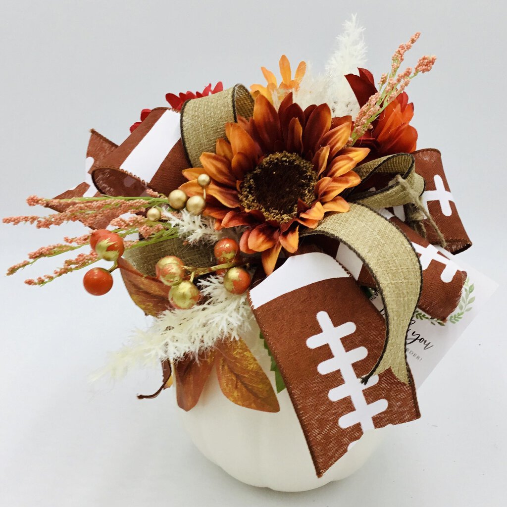 Pumpkin, Fall Football White