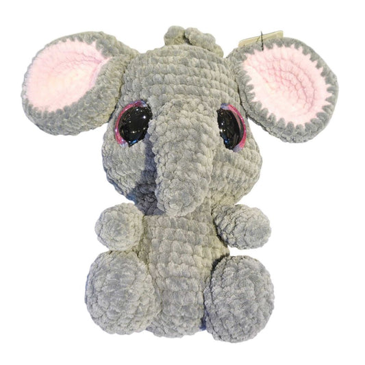 Crocheted elephant plushie