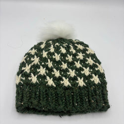 Hat Green & White Diamond - view 1