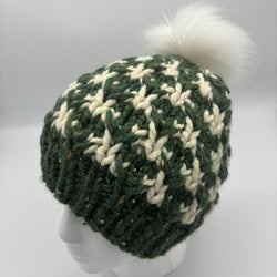 Hat Green & White Diamond - view 2