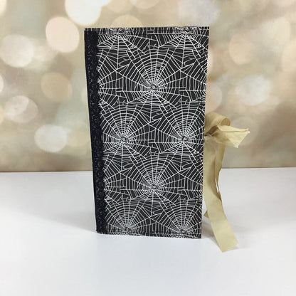 Halloween Skeleton Web handmade journal