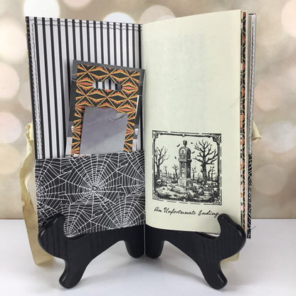 Halloween Skeleton Web handmade journal