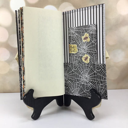 Halloween Skeleton Web handmade journal