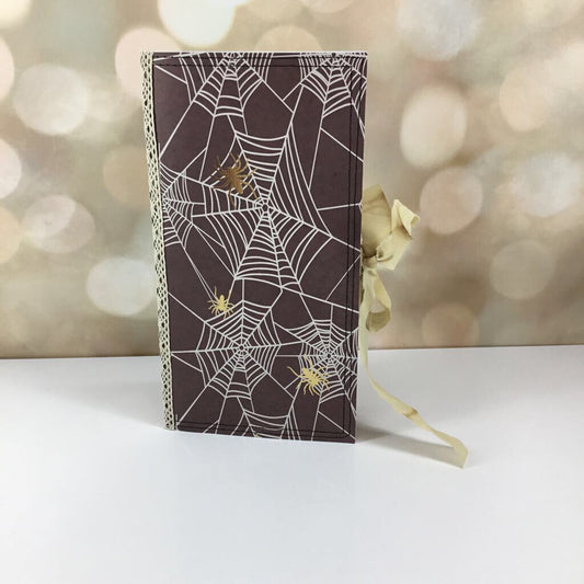 Halloween Golden Web handmade journal