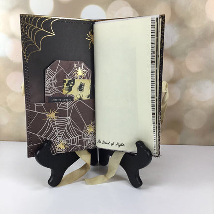 Halloween Golden Web handmade journal
