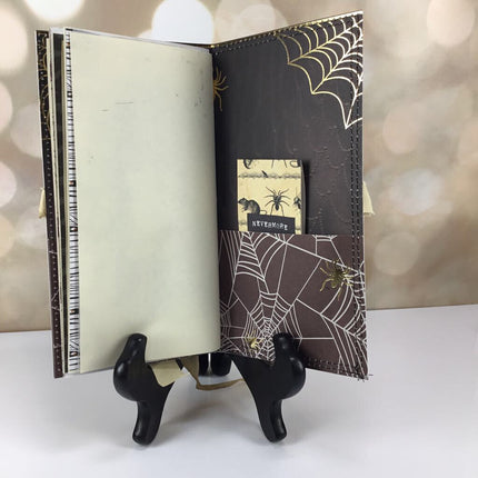 Halloween Golden Web handmade journal