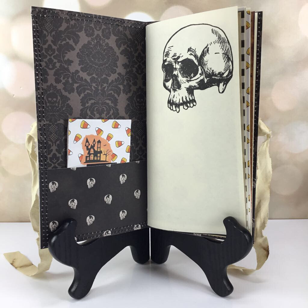 Halloween Skulls handmade journal