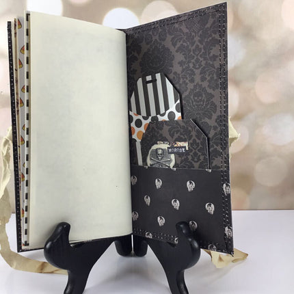 Halloween Skulls handmade journal