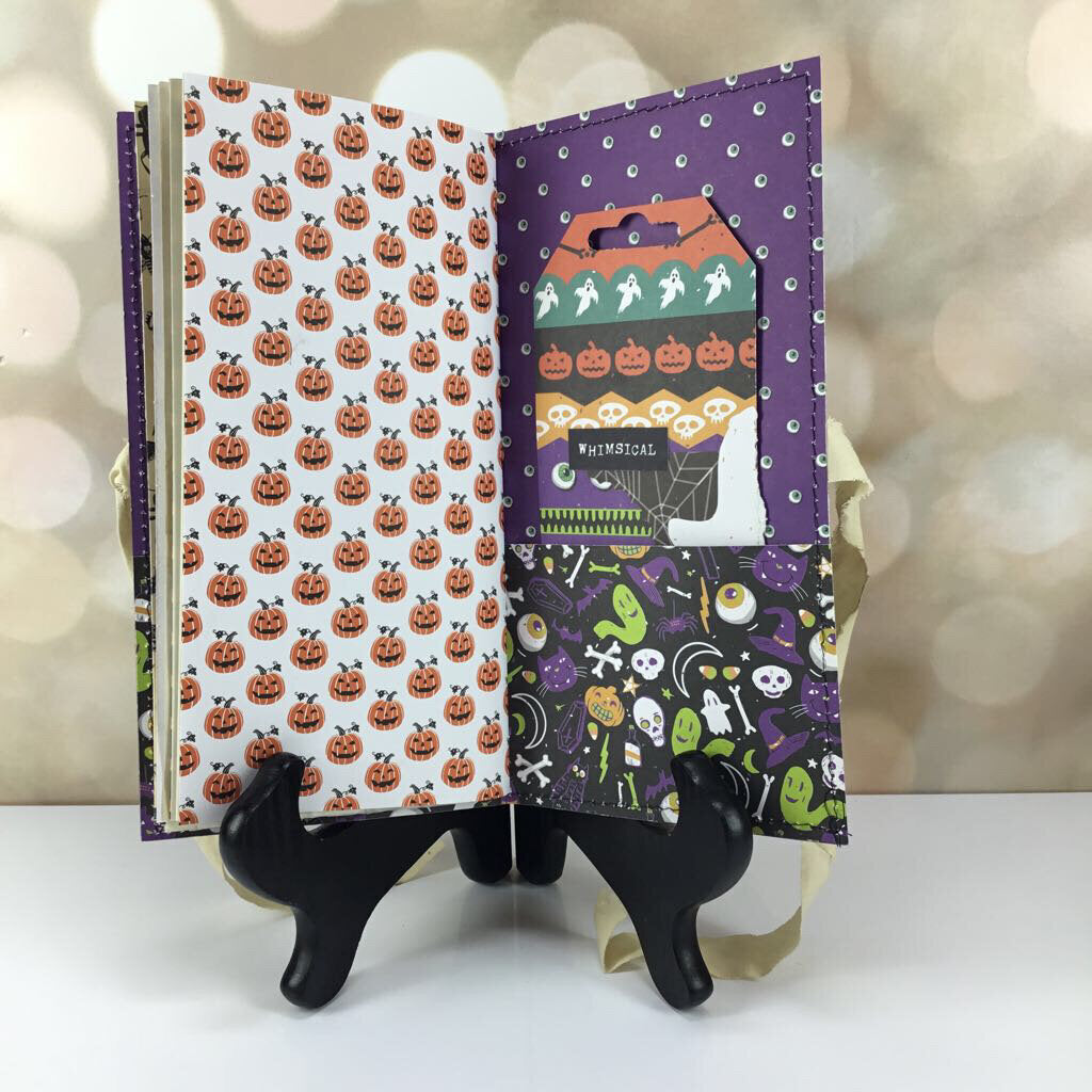 Colorful Halloween handmade journal