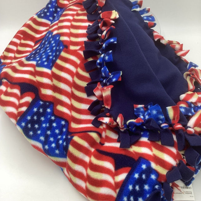 American Flag Reversible Blanket