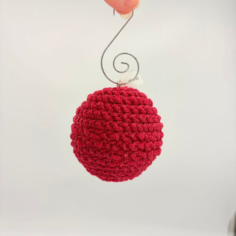Christmas ornament red sparkle