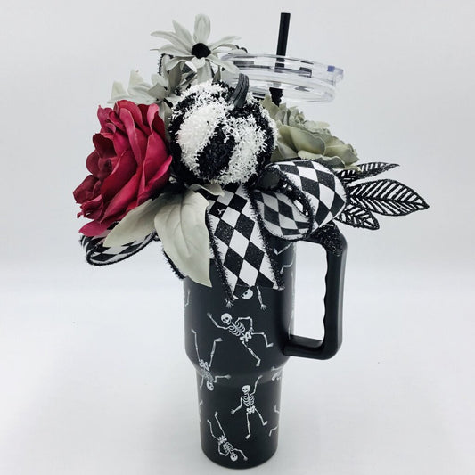 Tumbler Arrangement, Skeleton Black & White