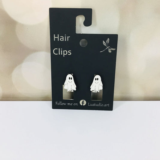 Hair Clips 1 Little Ghost