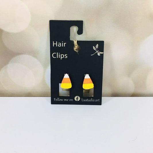 HairClips Candy Corn