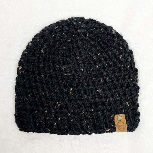 Beanie Hat - Tweed Black