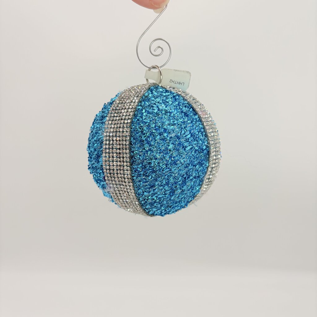 Teal sparkle Christmas Ornament
