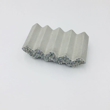 Zig Zag Soap Dish with Beaded Accent