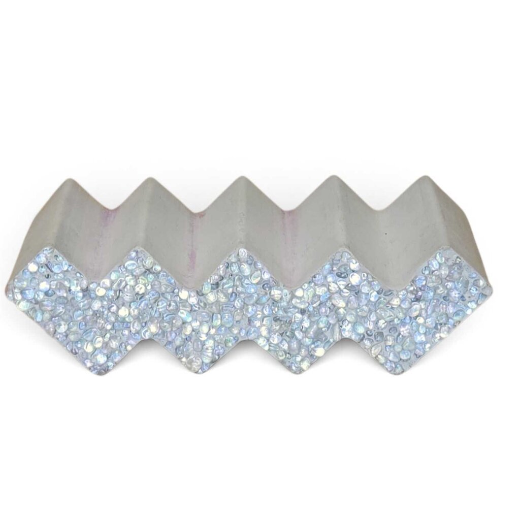 Zig Zag Soap Dish with Beaded Accent
