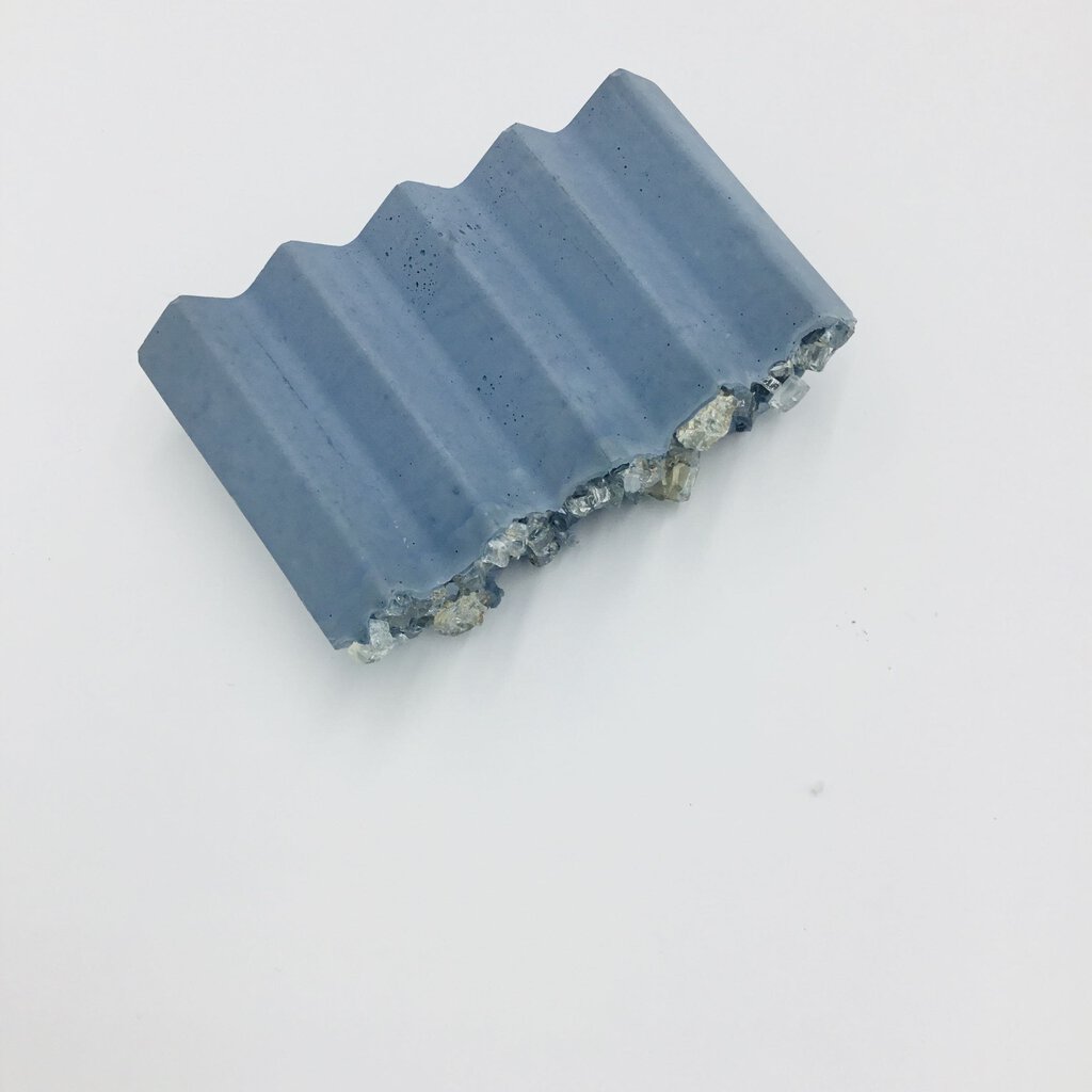 Zig Zag Soap Dish with Crystal Accent