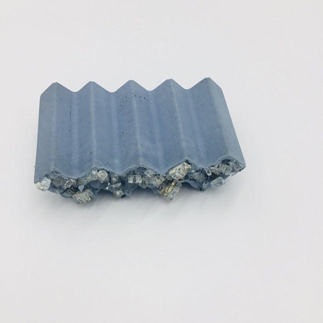 Zig Zag Soap Dish with Crystal Accent