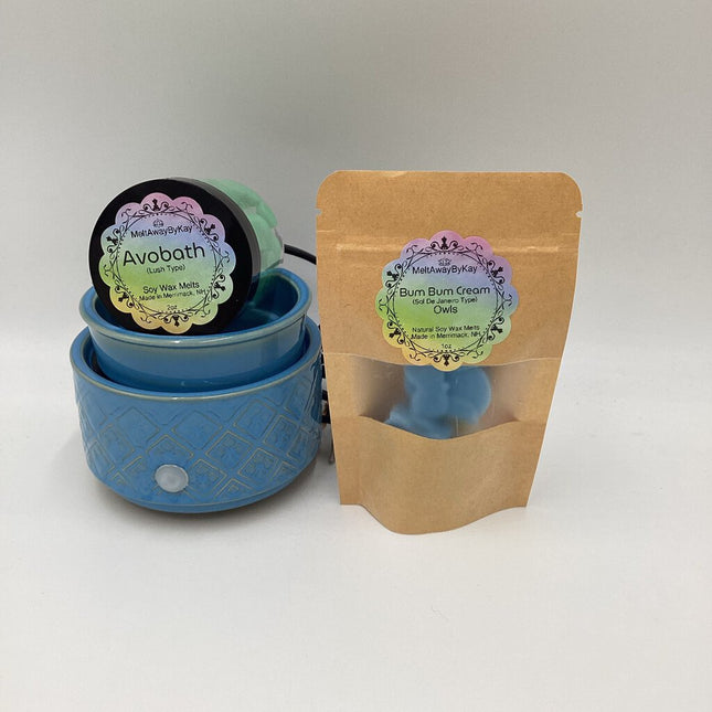 3 in 1 Warmer & Soy Melts Set - Blue