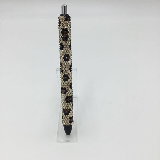 Leopard Print Full Rhinestone Pen