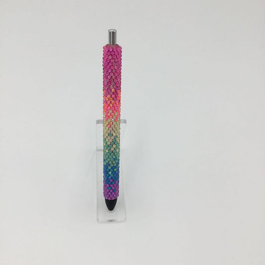 Rainbow Ombre Full Rhinestone Pen