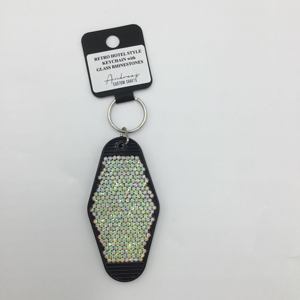 Crystal AB Rhinestone Retro Keychain