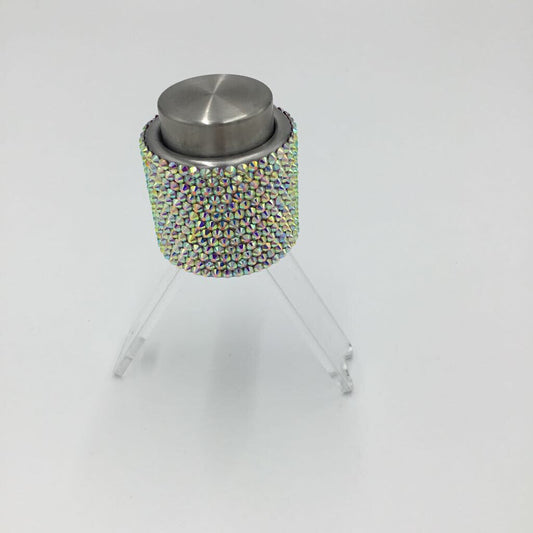 Crystal AB Rhinestoned Stainless Steel Wine Stopper